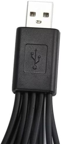 1 قطعة 10 في 1 USB أسود متعدد شاحن كابلات USB للهواتف المحمولة سلك شحن USB 20 سم / 7.87 بوصة USB عالمي إلى متعدد التوصيل كابل شاحن الهاتف الخليوي كابل USB للهواتف الذكية كابل شاحن 7.87 بوصة in Saudi Arabia