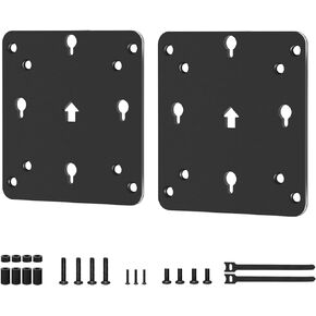 2 Packs VESA Mounting Kit Compatible with Intel NUC 13 12 11 10 8 7 6 5 Gen VESA Monitor Adapter Plate Compatible with Intel NUC Mini PC Mounting Bracket to Attach NUC Mini PC to the Back of a Monitor