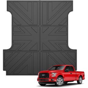 Truck Bed Mat Compatible with 2015-2024 Ford F150 5.5 FT Truck Bed Liner Cargo Mats TPE Cargo Liner Replacement for Ford F150 Accessories (5.5FT Bed Mat)
