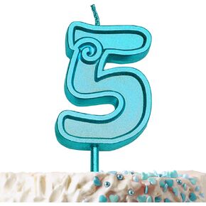 GET FRESH Number 1 Birthday Candle – Green Number One Candle on Stick – Elegant Green Number Candles for Birthday Wedding Anniversary – Perfect Baby’s 1st Birthday Cake Candle – Emerald 1 Candle