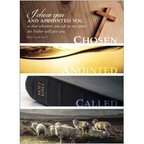 General Worship Bulletin - Installation and Ordination - I Chose You and Appointed You - NIV Scripture - (Package of 100)