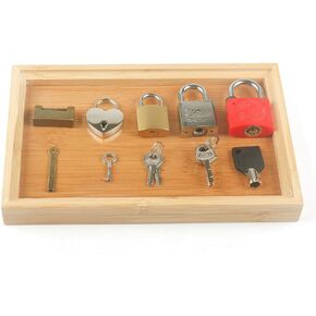 MEROCO Montessori Early Learning Preschool Educationl Lock,Montessori Materials Matching Games Lock Set,Toddler Fine Motor Skill Toy Gift,montessori Lock Key Set Toy for Children