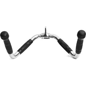 LAT Pull Down Bar Attachment: LAT Pulldown Tricep Bar for Strength Training - Multi-Exerciser Cable Machine Attachment