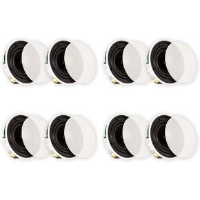 Theater Solutions TSQ670 in Ceiling 70 Volt 6.5" Speakers Quick Install 4 Pair Pack