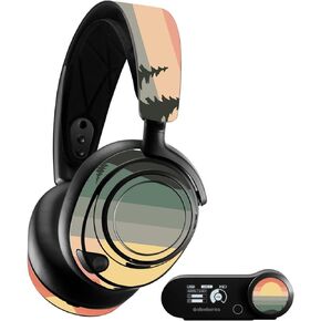 غلاف MightySkins متوافق مع SteelSeries Arctis Nova Pro - Sunset Forest | غطاء ملتف واقٍ ومتين وفريد ​​من نوعه من الفينيل | سهل التطبيق والإزالة وتغيير الأنماط | صنع في الولايات المتحدة الأمريكية
