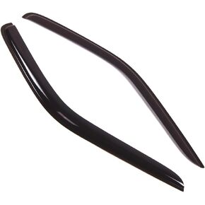 TuningPros BGWV-197 Window Visor Deflector Rain Guard Dark Black 2-pc Set