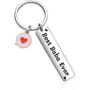 Best Baba Ever Gifts For Father Jewelry Grandpa Gifts Baba Thanksgiving Day Keychain Granddaddy Gift