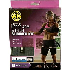 Gold's Gym Upper Arm & Thigh Slimmer Kit (4-piece Kit) "Adjusts to Fit Most Sizes" - Lose Excess Water Weight Fast & Easy