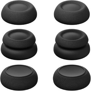Skull & Co. X Savage Raven Thumb Grips Joystick Cap Analog Stick Cover for Playstation Portal (Set of 6) - Black