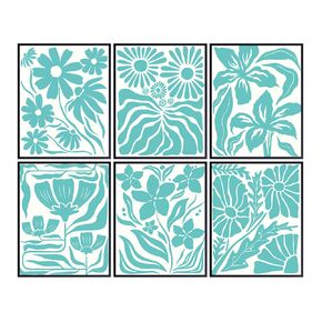 Teal Green Teal Wall Decor - Teal Wall Art - Boho-chic Boho Wall Art - Light Teal Living room Decor - Teal Blue Kitchen Bedroom Dining room Home Decor - Teal Bathroom Accessories for Women Girls Teens