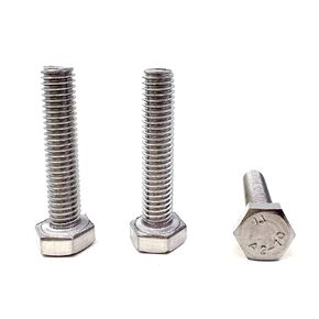 M6 Hex Bolt, M6-1.0 x 10 mm Hex Head Screw Bolts, 304 Stainless Steel, Fully Threaded, Plain Finish, Hex Tap Bolts 25 PCS (M6x10mm)