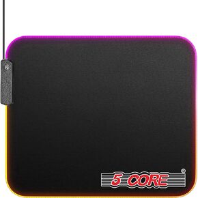 5 CORE Gaming Mouse Pad |2-Pack| Standard Size with Durable Stitched Edges and Non-Slip Rubber Base Large Laptop PC Computer Notebook, High-Performance and Optimized Anti Slip MP 3X3 2PCS