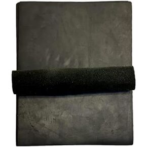 Crazy Horse Cowhide Leather: 8.5" x 11" Pre Cut Pieces (Black, 1 Piece)