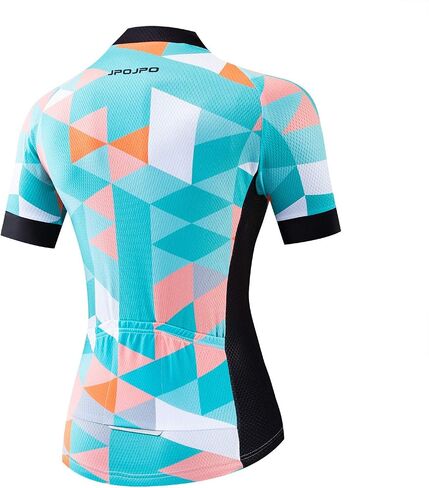 Cycling Jersey Women Bike Short Sleeve with 3 Rear Pockets,Reflective Breathable,Quick Dry S-3XL in Saudi Arabia