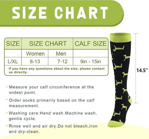 Compression Socks for Women & Men 20-30mmgh Knee High Socks for Running Nurse Travel 4-Pairs Animal Print in Saudi Arabia
