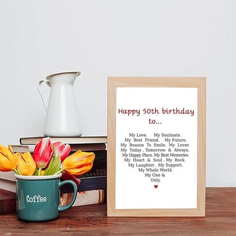 Funny 50th Birthday Card for Men Women,Romantic 50 Year Old Greeting Card for Boyfriend Husband,Naughty Love Anniversary Card for Wife Girlfriend,Special 50th Birthday Gifts For Only Love Him Her in Saudi Arabia