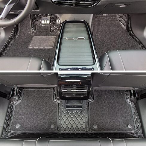 حصائر أرضية مزدوجة الطبقات لـ 2021-2023 Volkswagen ID.4 (مجموعة كاملة) بطانات شحن خلفية لصندوق السيارة 7DEEKEI (طبقتين) جميع الأحوال الجوية مضادة للانزلاق VW ID4 2021 2022 2023 ملحقات in Kuwait