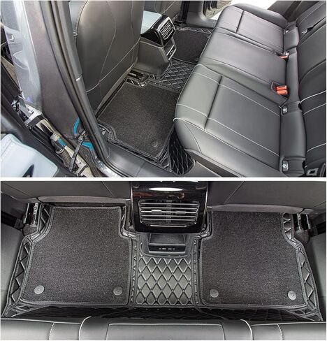 حصائر أرضية مزدوجة الطبقات لـ 2021-2023 Volkswagen ID.4 (مجموعة كاملة) بطانات شحن خلفية لصندوق السيارة 7DEEKEI (طبقتين) جميع الأحوال الجوية مضادة للانزلاق VW ID4 2021 2022 2023 ملحقات in Kuwait