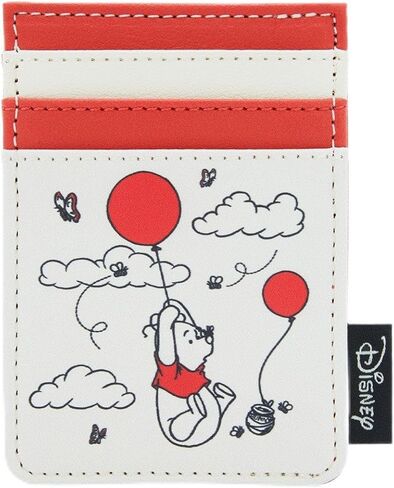 حامل بطاقات Loungefly Disney Winnie The Pooh Balloons باللون الأحمر in Kuwait