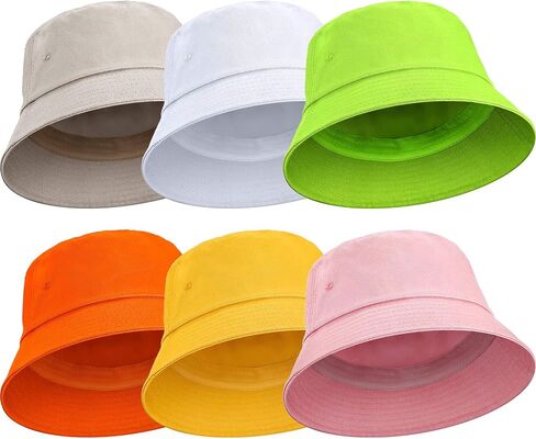 Bucket Hats for Men Women Sun Travel Summer Beach Hat Adult Fishing Hat Breathable Cotton Hat in Saudi Arabia