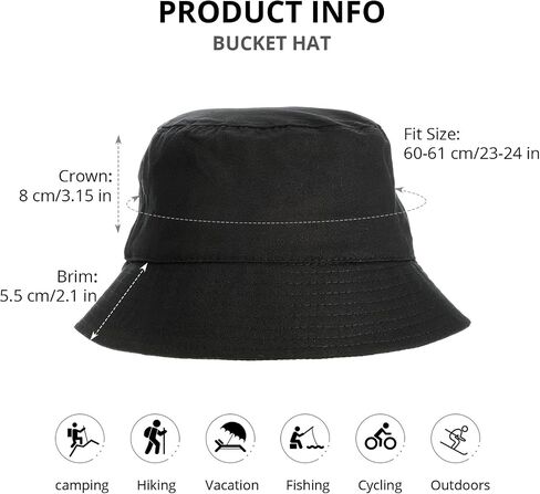 Bucket Hats for Men Women Sun Travel Summer Beach Hat Adult Fishing Hat Breathable Cotton Hat in Saudi Arabia