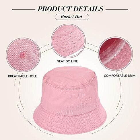 Bucket Hats for Men Women Sun Travel Summer Beach Hat Adult Fishing Hat Breathable Cotton Hat in Saudi Arabia