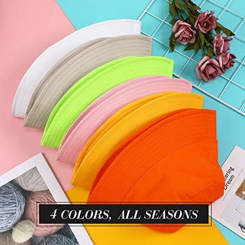 Bucket Hats for Men Women Sun Travel Summer Beach Hat Adult Fishing Hat Breathable Cotton Hat in Saudi Arabia