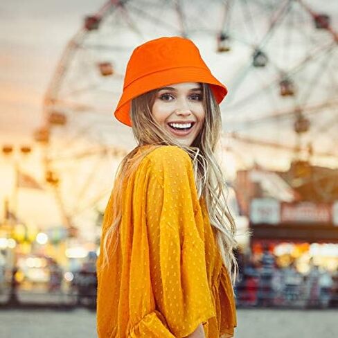 Bucket Hats for Men Women Sun Travel Summer Beach Hat Adult Fishing Hat Breathable Cotton Hat in Saudi Arabia