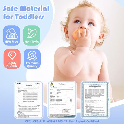 Stacking & Nesting Baby Toys: Squeeze Teething Baby Toys and Building Circle with Dinosaur Figure - Newborn Essentials for 6 12 18 Months Baby Toddler Boys 7 Pcs in Saudi Arabia