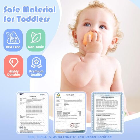 Stacking & Nesting Baby Toys: Squeeze Teething Baby Toys and Building Circle with Dinosaur Figure - Newborn Essentials for 6 12 18 Months Baby Toddler Boys 7 Pcs in Saudi Arabia