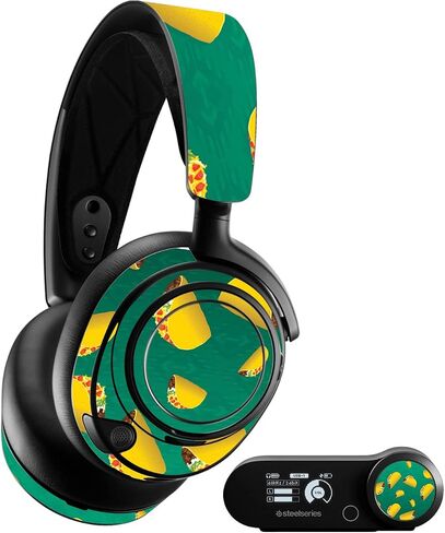 MightySkins Skin Compatible with SteelSeries Arctis Nova Pro - Tacos | Protective, Durable, and Unique Vinyl Decal wrap Cover | Easy to Apply, Remove, and Change Styles | Made in The USA in Saudi Arabia