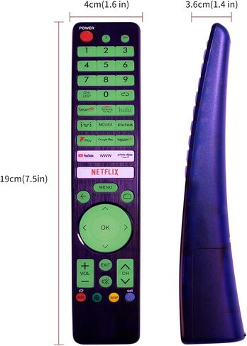 Universal Replacement Remote TV Control for LG, TCL, Philips, Vizio, Sharp, Sony, Panasonic, Toshiba and Other Brands LCD LED 3D HDTV Smart TV Remote Control,with Fluorescence Function (V-2240) in Saudi Arabia