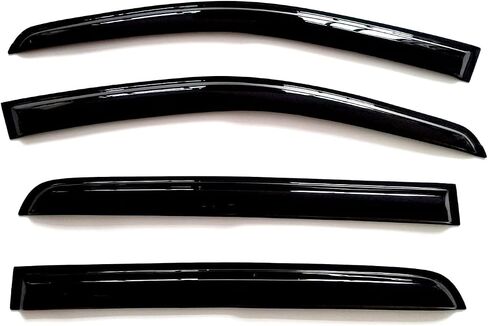 4PCS Tape-On Window Visors Deflectors Sun Rain Guards for 2019-2023 Ford Ranger SuperCrew in Saudi Arabia