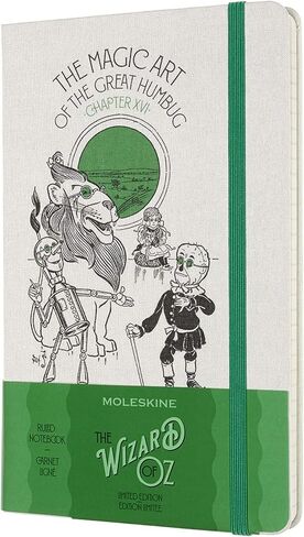 Moleskine Limited Edition Wizard of Oz Notebook, Hard Cover, Large (5" x 8.25") Ruled/Lined, Cowardly Lion, 240 Pages (8056420851250) in Saudi Arabia