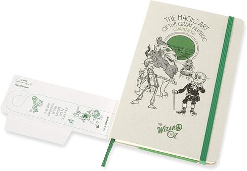 Moleskine Limited Edition Wizard of Oz Notebook، غطاء صلب، كبير (5 × 8.25 بوصة)، مسطر/مسطر، فن سحري، 240 صفحة in Saudi Arabia