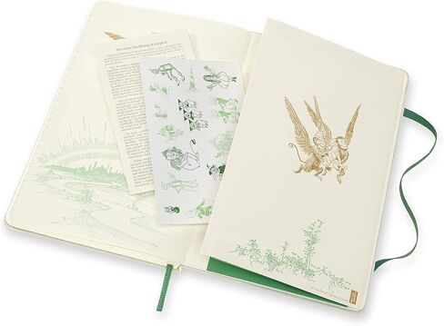 Moleskine Limited Edition Wizard of Oz Notebook، غطاء صلب، كبير (5 × 8.25 بوصة)، مسطر/مسطر، فن سحري، 240 صفحة in Saudi Arabia