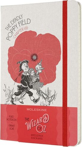 Moleskine Limited Edition Wizard of Oz Notebook, Hard Cover, Large (5" x 8.25") Ruled/Lined, Cowardly Lion, 240 Pages (8056420851250) in Saudi Arabia