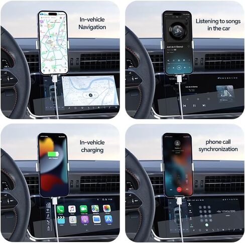 Car Carplay Braided Cable for iPhone 15, USB A to USB C Cable for iPhone 15 Pro Max 15 Plus for Carplay USB C Cord, AirPods Pro (2nd gen) Cable iPad Pro/iPad Air/，Car Charger Braided Cord in Saudi Arabia