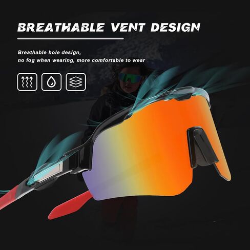 Sunglasses for Men Women, UV400 Sports Sunglasses for Baseball, Cycling, Climbing, Fashion Young People Sunglasses in Saudi Arabia