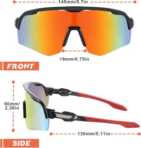 Sunglasses for Men Women, UV400 Sports Sunglasses for Baseball, Cycling, Climbing, Fashion Young People Sunglasses in Saudi Arabia