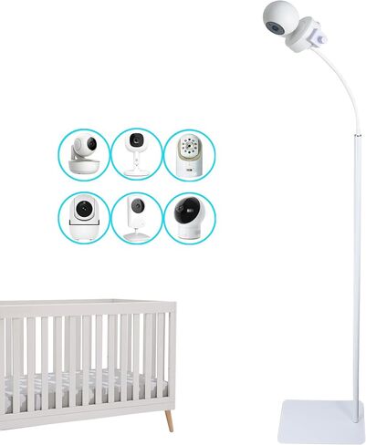 GUCHO Baby Monitor Mount Floor Stand Holder Compatible with Infant Optics DXR-8 Pro,Hello Baby HB65T/HB30,Nanit Pro,Motorola,Vetch,Kasa Smart,iFamily,Adjustable & Safety Universal Baby Monitor Shelf in Saudi Arabia