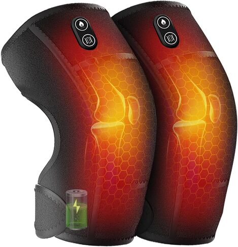 جهاز تدليك الركبة اللاسلكي Snailax مع الاهتزاز، وسادة تسخين الجرافين 3 في 1 للركبة والكتف والكوع وتخفيف التوتر من الأنسجة العميقة، ولف دعامة الركبة لالتهاب المفاصل in Kuwait