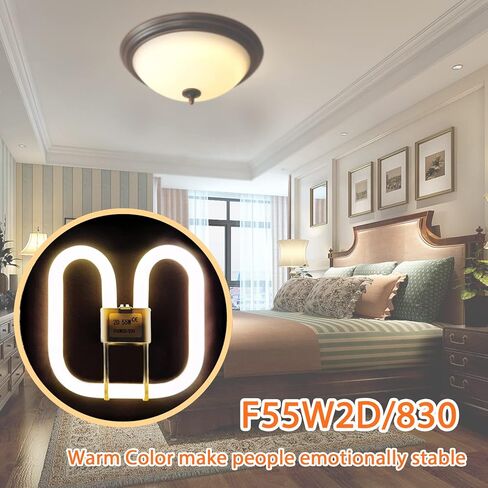 2 حزمة F552D/830 G E 40184 55W 3000K 2D CFS55W/GR10Q 55 وات لمبة إضاءة فلورسنت in Kuwait