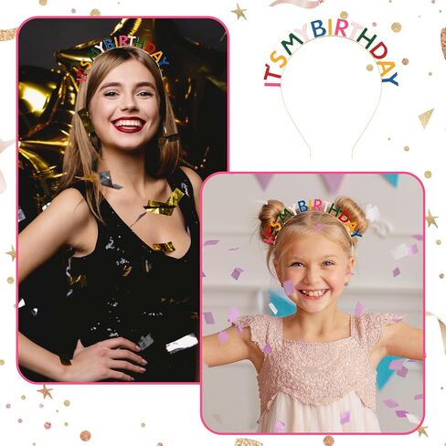 Giantree Birthday Headbands for Women Girl, It's My Birthday Crowns Bling Rhinestone Hair Band Happy Birthday Accessories in Saudi Arabia