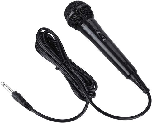 ميكروفون محمول باليد، ميكروفون سلكي احترافي محمول قوي وخفيف الوزن يقلل من الضوضاء الخلفية عملي للكاريوكي للرجال (أسود) in Kuwait