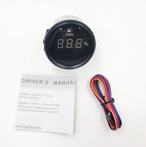 مقياس مستوى الوقود الرقمي مقياس مستوى الوقود العالمي 52 مللي متر 0-190ohm إشارة 12 فولت/24 فولت in Kuwait