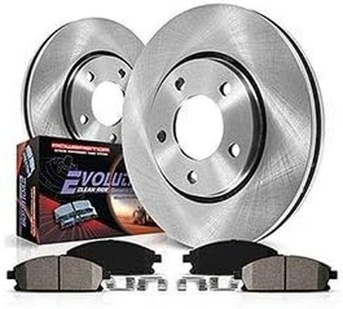 طقم فرامل بديلة أمامية وخلفية Power Stop KOE6504 Autospecialty - دوارات فرامل OE ووسادات فرامل سيراميك in Saudi Arabia