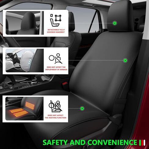 1PC Front Car Seat Cover Compatible with 2022 2023 2024 Ford Maverick Neoprene All Weather Black Car Seat Protector Replacement for 2022 2023 2024 Ford Maverick Accessories(1PC) in Saudi Arabia