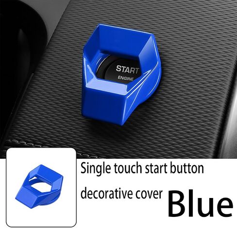 Engine Start Stop Button Cover, Zinc Alloy Car Power Control Trim, Push to Start Button Key Ignition Protective Sticker, Universal for Civic CRV XRV Challenger Charger CHR and More (Black) in Saudi Arabia
