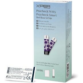 MbH blood glucose diabetic monitoring test strips 25 single pack in Procheck Smartphone dongle Home health test Quick, Simple&Easy-to-Use, Clear Easy to Read Results-Android System Type-C & iOS System